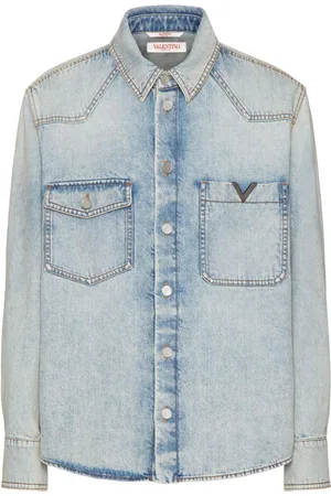 VALENTINO GARAVANI Camisa vaquera con aberturas