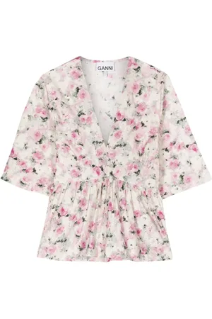 Ganni Blusa con estampado floral