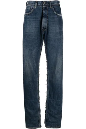 Maison Margiela Vaqueros anchos con parche del logo