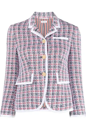 Thom Browne Chaqueta de tweed a cuadros
