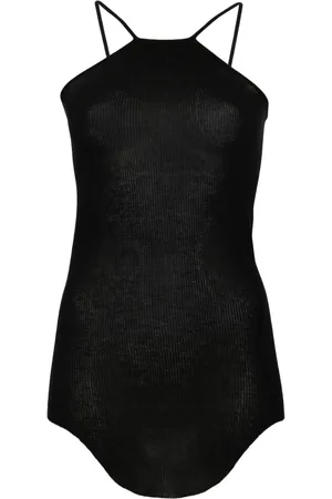 Rick Owens Top de canalé sin mangas Scorpio