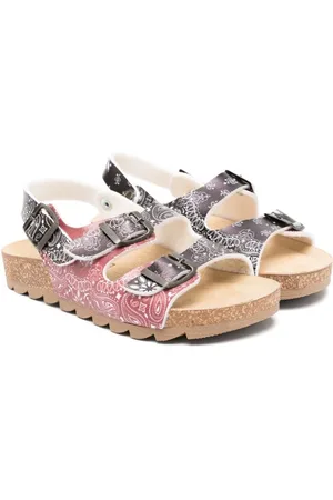 MONNALISA Sandalias con estampado de cachemira