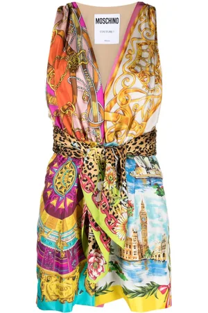 Moschino Mono corto con varios estampados