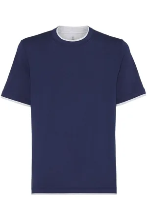 Brunello Cucinelli Camiseta con efecto a capas