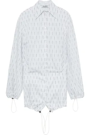 The Attico Vestido camisero a rayas diplomáticas