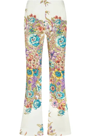 Etro Pantalones acampanados estampados