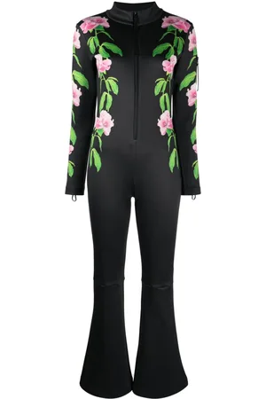 Cynthia Rowley Mono largo acampanado con estampado floral