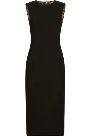 Dolce & Gabbana Vestido midi sin mangas con cuello redondo