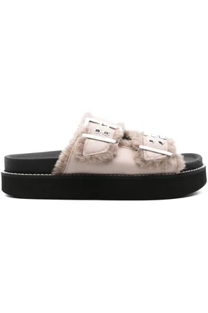 Ganni Sandalias con plataforma y hebillas
