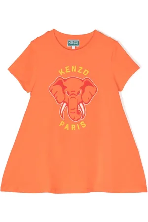 Kenzo Vestido estilo camiseta con motivo Elephant