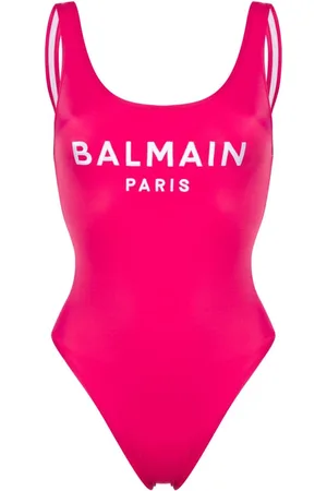 Balmain Bañador con logo bordado