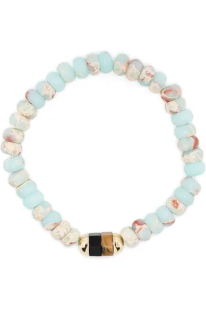 LUIS MORAIS Pulsera en oro amarillo de 14 kt con gemas