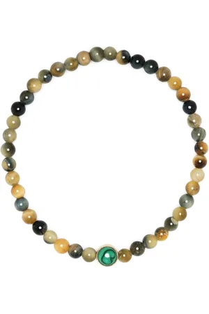LUIS MORAIS Pulsera en oro amarillo de 14kt con gemas