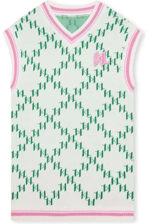 Karl Lagerfeld Vestido con monograma en jacquard