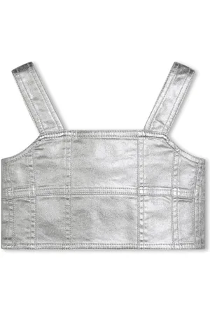 Marc Jacobs Top corto con acabado metalizado