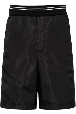 Prada Bermudas de piqué con logo triangular