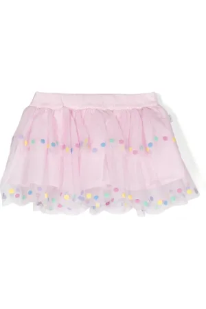 Stella McCartney Falda de tul con ribete de lunares