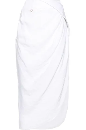 Jacquemus Falda La Jupe midi asimétrica