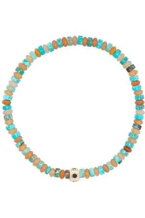 LUIS MORAIS Pulsera en oro amarillo de 14 kt con gemas
