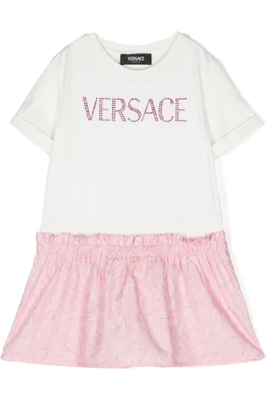 VERSACE Vestido estilo camiseta con motivo Barocco