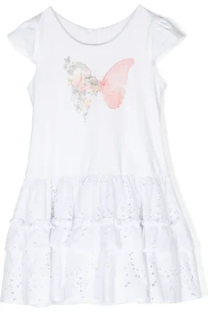 Lapin House Vestido con mariposas estampadas