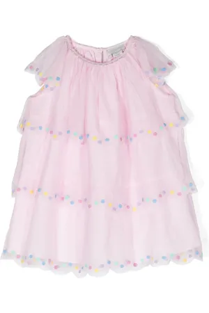 Stella McCartney Vestido a capas con lunares