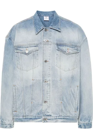Vetements Chaqueta vaquera con logo bordado