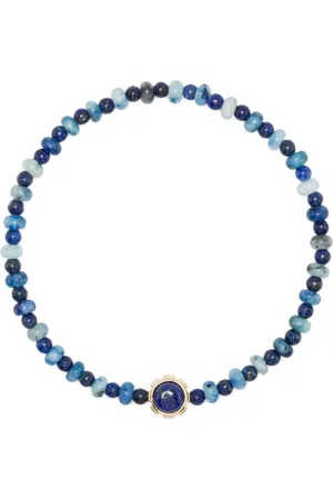 LUIS MORAIS Pulsera en oro amarillo de 14 kt con gemas