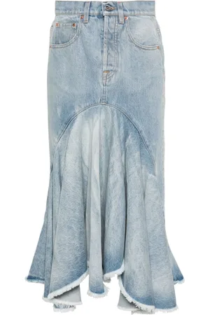 Vetements Falda midi Godet vaquera