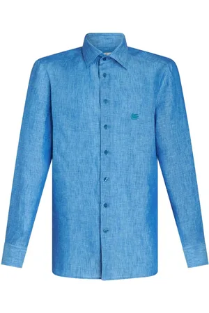 Etro Camisa con bordado Pegaso