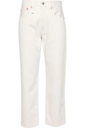 R13 Pantalones boyfriend de talle medio