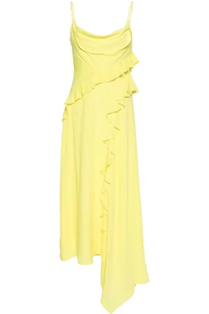 Msgm Vestido asimétrico con volantes