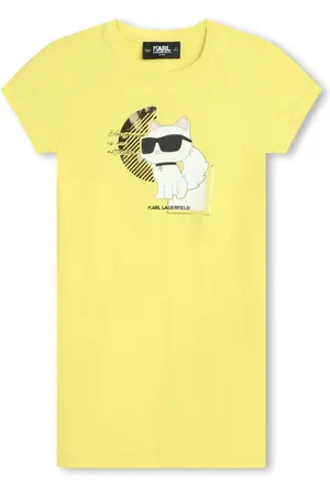 Karl Lagerfeld Vestido corto con estampado Choupette