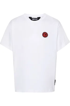 Roberto Cavalli Camiseta con parche del logo