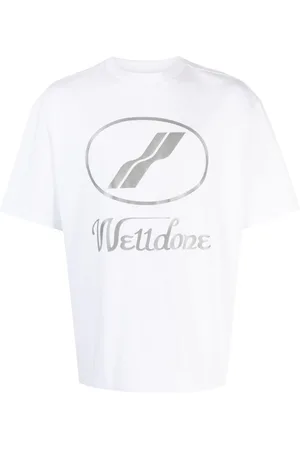 We11 Done Camiseta con logo estampado