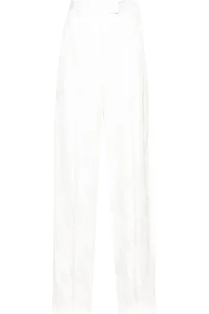 The Attico Pantalones con logo en jacquard
