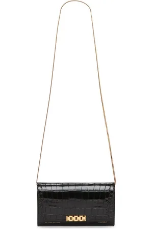 Victoria Beckham Cartera con relieve de piel de cocodrilo