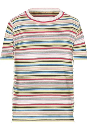Maison Margiela Camiseta de punto a rayas