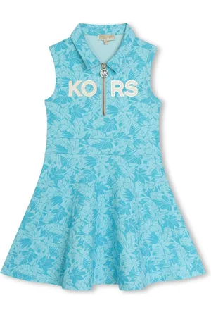 Michael Kors Vestido sin mangas con hojas estampadas