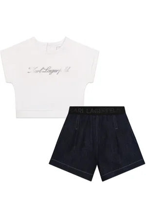 Karl Lagerfeld Set de bermudas con logo estampado