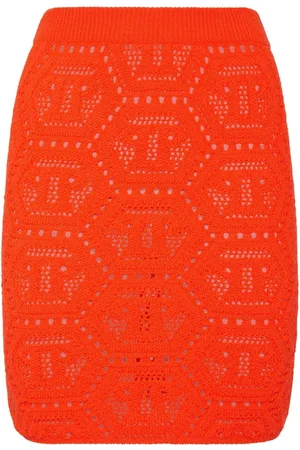 Philipp Plein Minifalda con monograma