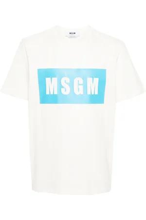 Msgm Camiseta con logo estampado