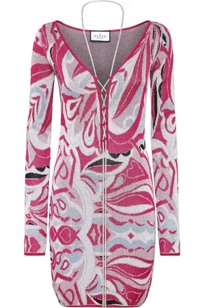 Philipp Plein Vestido corto en intarsia