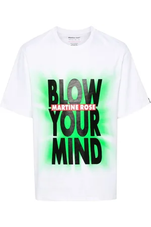 MARTINE ROSE Camiseta con logo estampado