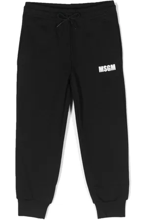Msgm Pantalones con logo estampado