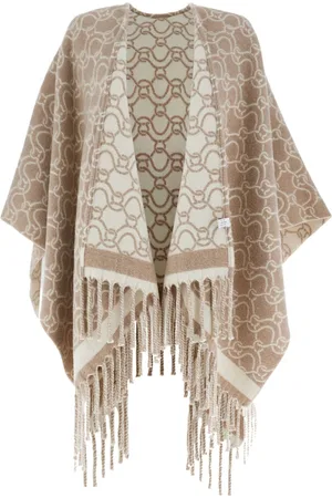 Salvatore Ferragamo Poncho con motivo en jacquard