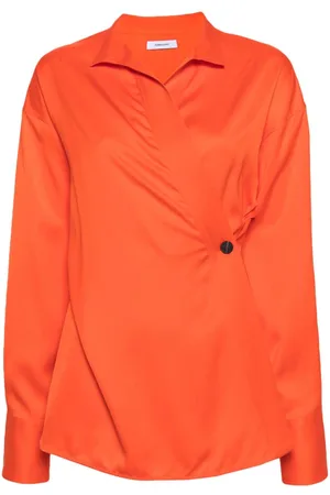 Salvatore Ferragamo Blusa con diseño cruzado