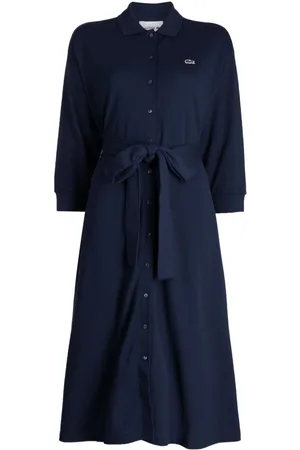 Lacoste Vestido con aplique del logo