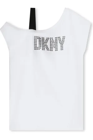 DKNY Vestido estilo camiseta con logo