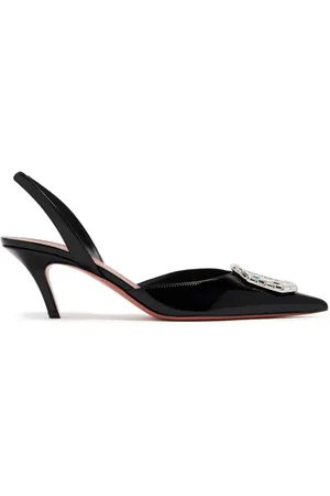 Amina Muaddi Zapatos Camelia con tacón de 60 mm